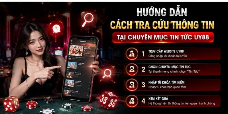Hướng dẫn cách tra cứu thông tin tại Tin Tức UY88