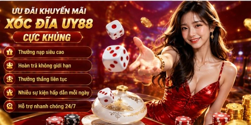 Ưu đãi khuyến mãi xóc đĩa UY88 cực khủng