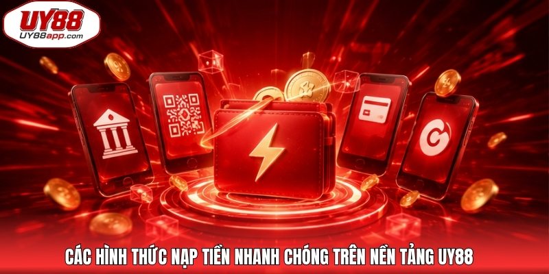 Các hình thức nạp tiền nhanh chóng trên nền tảng UY88