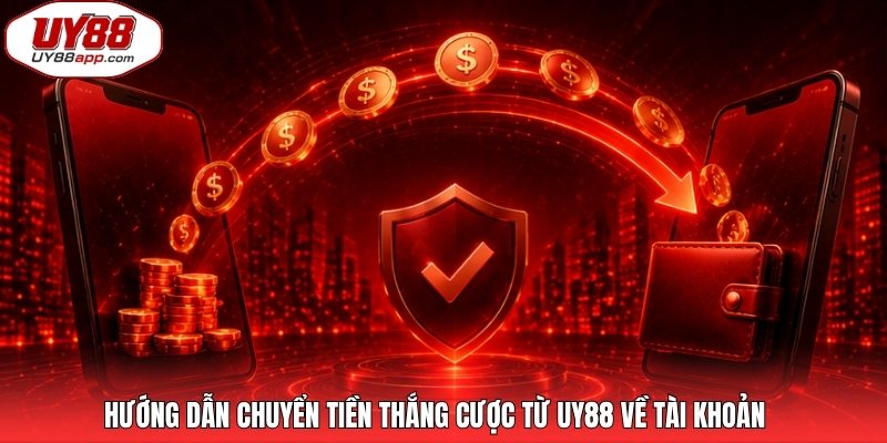 Hướng dẫn chuyển tiền thắng cược từ UY88 về tài khoản