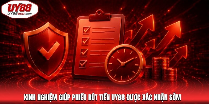Kinh nghiệm giúp phiếu rút tiền UY88 được xác nhận sớm