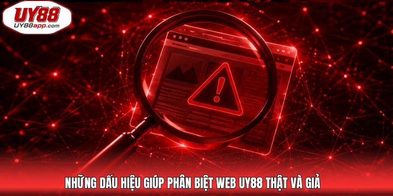 Những dấu hiệu giúp phân biệt web UY88 thật và giả