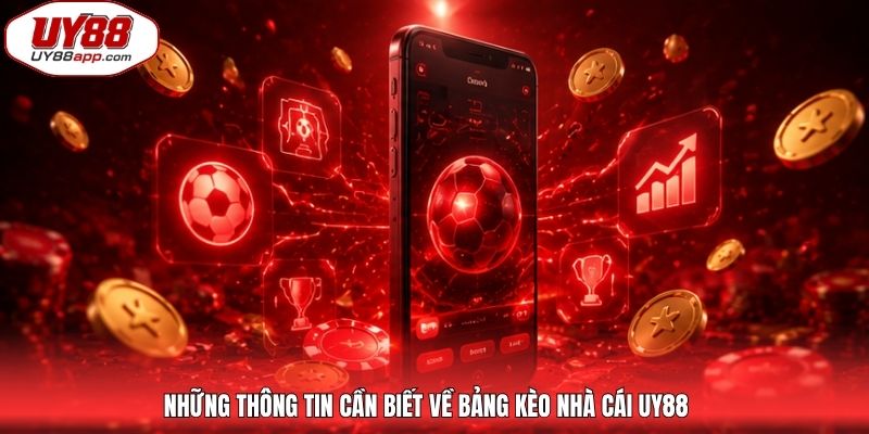 Những thông tin cần biết về bảng kèo nhà cái UY88