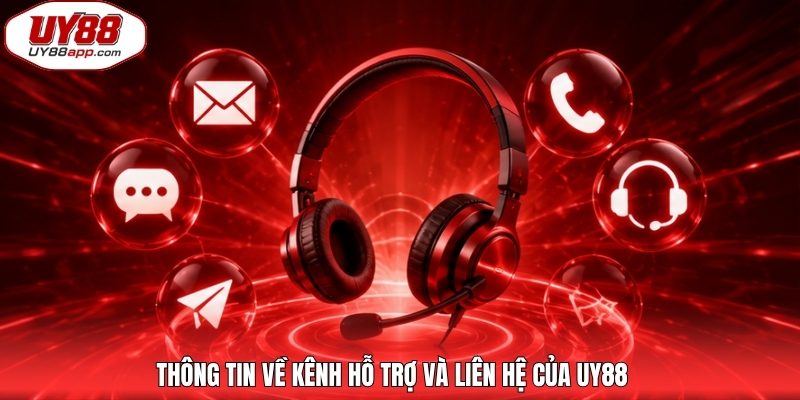 Thông tin về kênh hỗ trợ và liên hệ của UY88