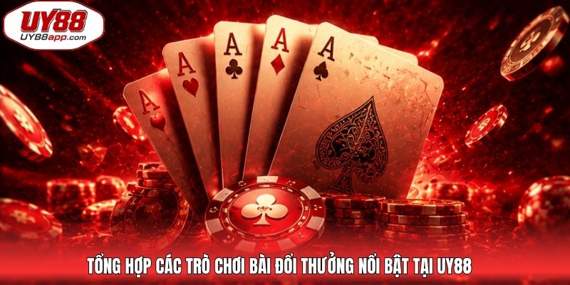 Tổng hợp các trò chơi bài đổi thưởng nổi bật tại UY88