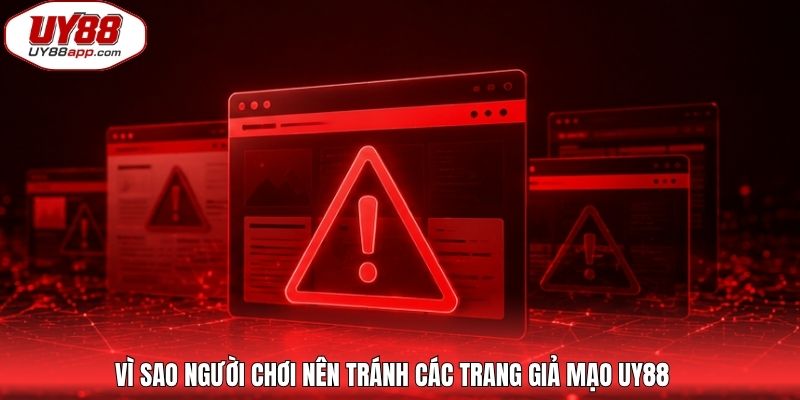 Vì sao người chơi nên tránh các trang giả mạo UY88